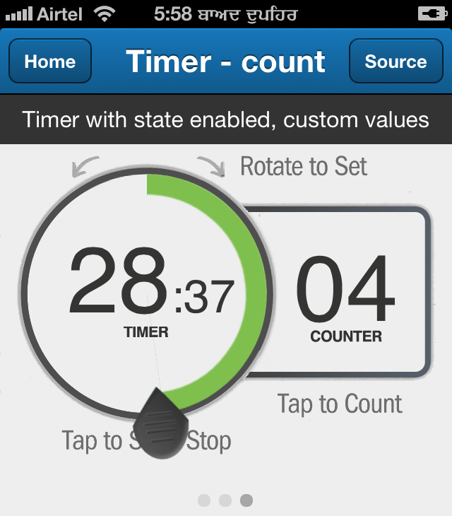 Sencha Touch 2 Timer and counter